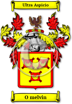 O melvin Family Crest Download (jpg) Legacy Series - 150 DPI